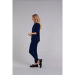 Load image into Gallery viewer, Safari Pocket Henley, 3/4 Sleeve Top 22287-2
