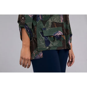 Safari Top, 3/4 Sleeve, Print 22258P-2