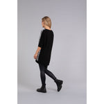 Load image into Gallery viewer, Satin Boat Neck Tunic, Elbow Sleeve, Print Top 9304P-4
