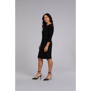 Side Twist Dress, 3/4 Sleeve 28148-2