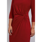 Load image into Gallery viewer, Side Twist Dress, 3/4 Sleeve 28148-2
