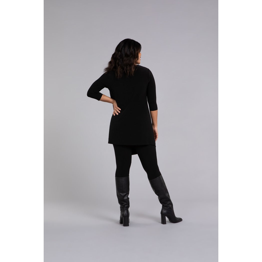 Side Twist Tunic, 3/4 Sleeve Top 23210-2
