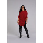 Load image into Gallery viewer, Side Twist Tunic, 3/4 Sleeve Top 23210-2
