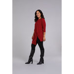 Load image into Gallery viewer, Side Twist Tunic, 3/4 Sleeve Top 23210-2
