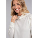 Load image into Gallery viewer, Slouch Neck Waffle Sweater, Long Sleeve K7227W-3
