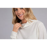 Load image into Gallery viewer, Slouch Neck Waffle Sweater, Long Sleeve K7227W-3

