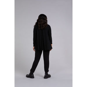 Split Back Waffle Sweater, Long Sleeve K7230W-3
