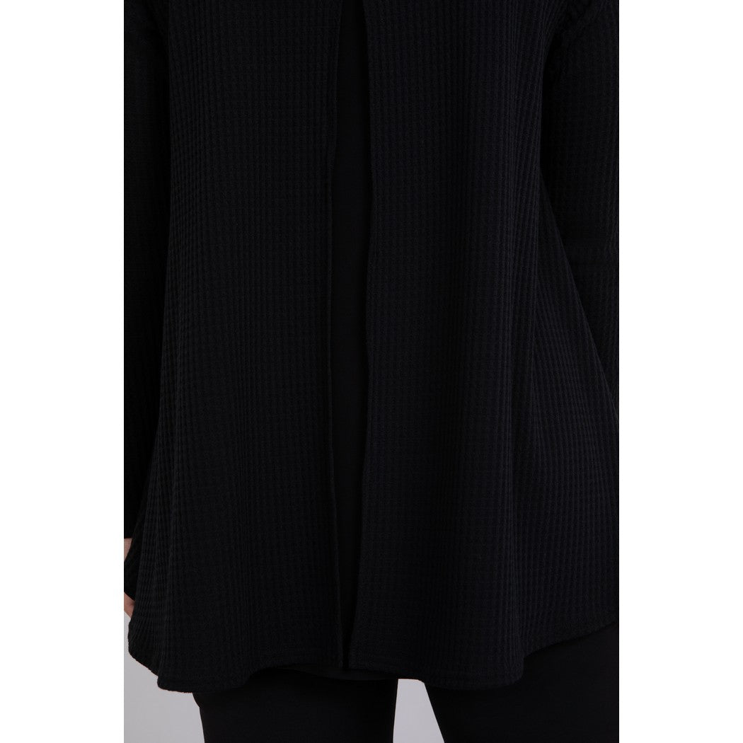 Split Back Waffle Sweater, Long Sleeve K7230W-3