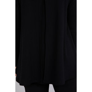 Split Back Waffle Sweater, Long Sleeve K7230W-3
