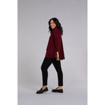 Load image into Gallery viewer, Split Back Waffle Sweater, Long Sleeve K7230W-3

