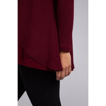 Load image into Gallery viewer, Split Back Waffle Sweater, Long Sleeve K7230W-3
