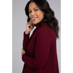 Load image into Gallery viewer, Split Back Waffle Sweater, Long Sleeve K7230W-3
