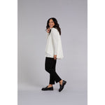 Load image into Gallery viewer, Split Back Waffle Sweater, Long Sleeve K7230W-3
