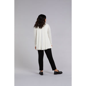 Split Back Waffle Sweater, Long Sleeve K7230W-3