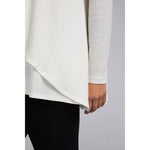 Load image into Gallery viewer, Split Back Waffle Sweater, Long Sleeve K7230W-3
