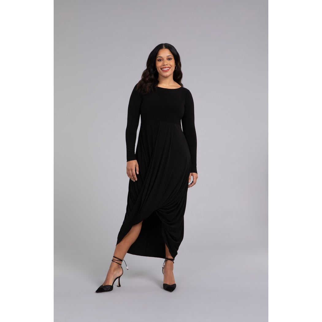 Swag Dress, Long Slv 2830V-3
