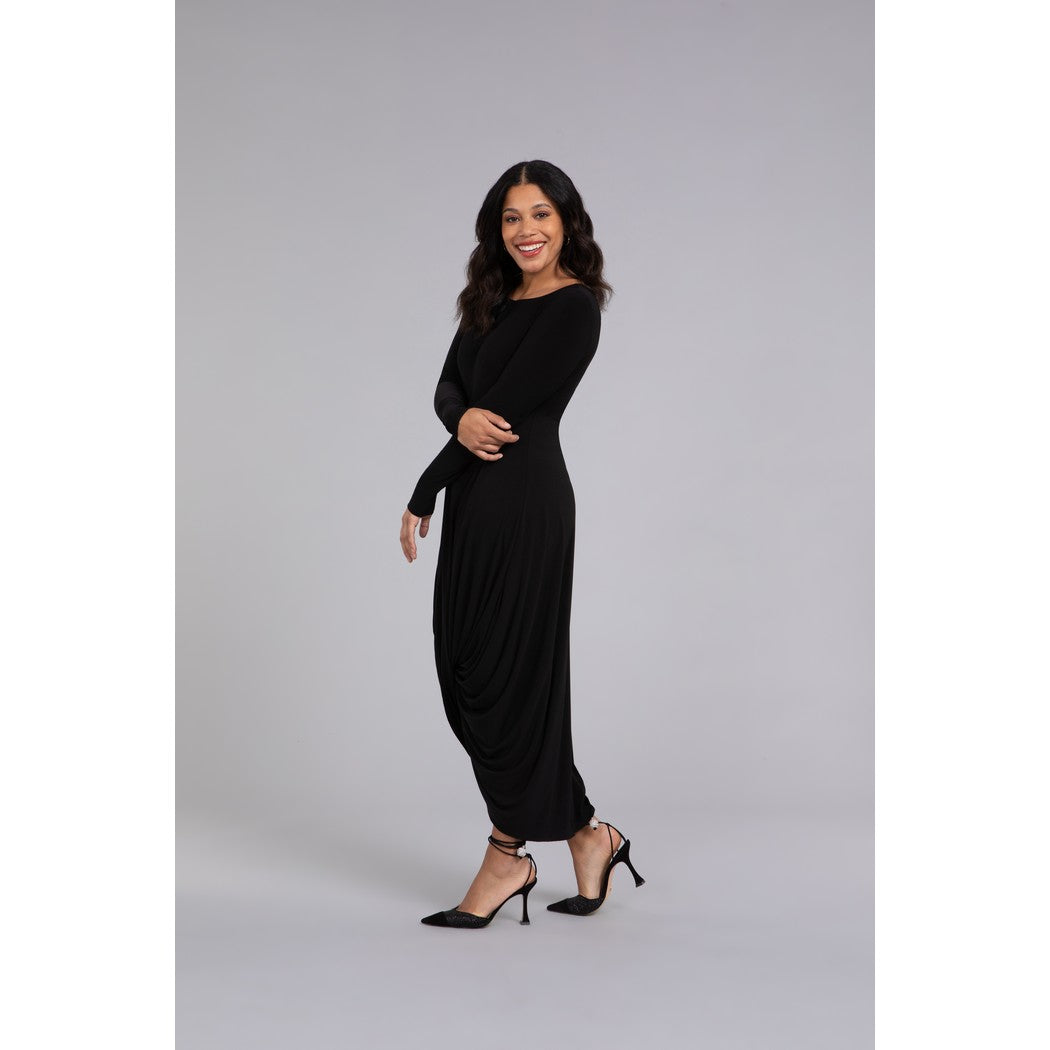 Swag Dress, Long Slv 2830V-3