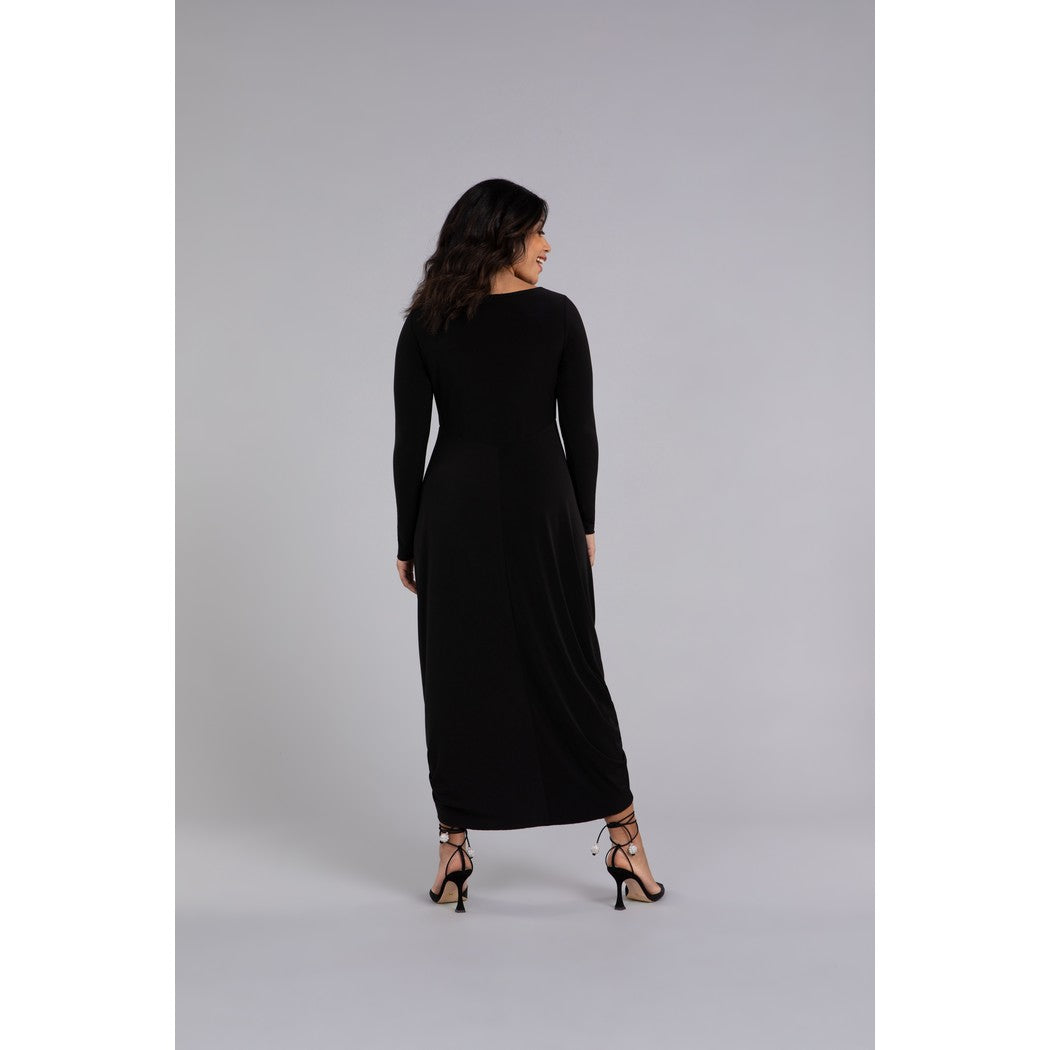 Swag Dress, Long Slv 2830V-3
