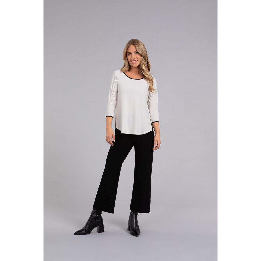 Tipped Go To Classic T Relax, 3/4 Sleeve Top 22110CB-2