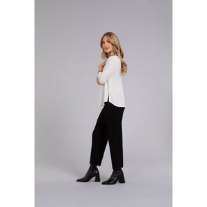 Tipped Go To Classic T Relax, 3/4 Sleeve Top 22110CB-2