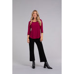 Load image into Gallery viewer, Tipped Go To Classic T Relax, 3/4 Sleeve Top 22110CB-2
