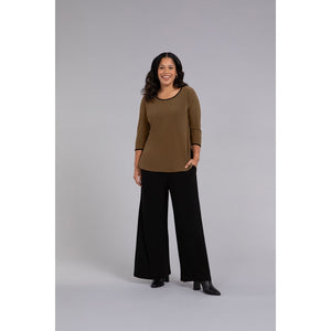 Tipped Go To Classic T Relax, 3/4 Sleeve Top 22110CB-2