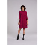 Load image into Gallery viewer, Tipped Reversible Trapeze Dress, 3/4 Sleeve 28154CB-2
