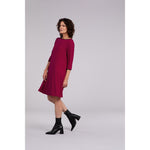 Load image into Gallery viewer, Tipped Reversible Trapeze Dress, 3/4 Sleeve 28154CB-2
