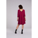 Load image into Gallery viewer, Tipped Reversible Trapeze Dress, 3/4 Sleeve 28154CB-2
