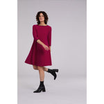 Load image into Gallery viewer, Tipped Reversible Trapeze Dress, 3/4 Sleeve 28154CB-2
