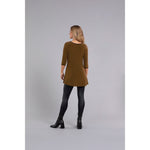 Load image into Gallery viewer, Tipped Reversible Trapeze Tunic, 3/4 Sleeve Top 23214CB-2
