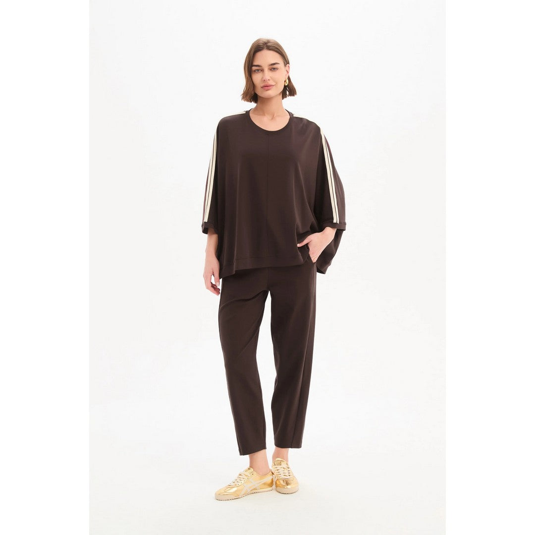 Oversized 3/4 Stripe Sleeve Tee 26A3803
