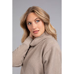 Load image into Gallery viewer, Turtle Neck High Low Rib Sweater, Long Sleeve K7229R-3

