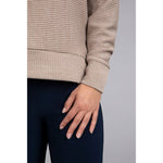 Load image into Gallery viewer, Turtle Neck High Low Rib Sweater, Long Sleeve K7229R-3
