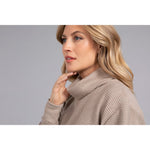 Load image into Gallery viewer, Turtle Neck High Low Rib Sweater, Long Sleeve K7229R-3
