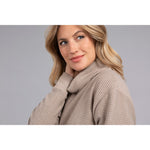 Load image into Gallery viewer, Turtle Neck High Low Rib Sweater, Long Sleeve K7229R-3
