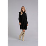 Load image into Gallery viewer, Turtle Neck Trapeze Dress, Long Sleeve 28129-3
