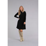 Load image into Gallery viewer, Turtle Neck Trapeze Dress, Long Sleeve 28129-3
