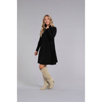 Load image into Gallery viewer, Turtle Neck Trapeze Dress, Long Sleeve 28129-3
