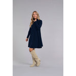 Load image into Gallery viewer, Turtle Neck Trapeze Dress, Long Sleeve 28129-3
