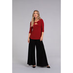 Load image into Gallery viewer, Twist Top, 3/4 Sleeve 22290-2
