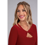 Load image into Gallery viewer, Twist Top, 3/4 Sleeve 22290-2
