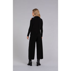 Turtle Neck Cut Out Shoulder Top, Long Sleeve 22277-3
