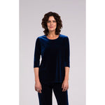 Load image into Gallery viewer, Velvet Go To Classic T Relax, 3/4 Sleeve Top V3247-2
