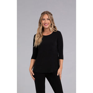 Go to Classic T-Relax 3/4 Sleeve Sparkle Top 22110RSJ-2