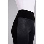 Load image into Gallery viewer, Mix Narrow Midi With Faux Leather Pant 27269V
