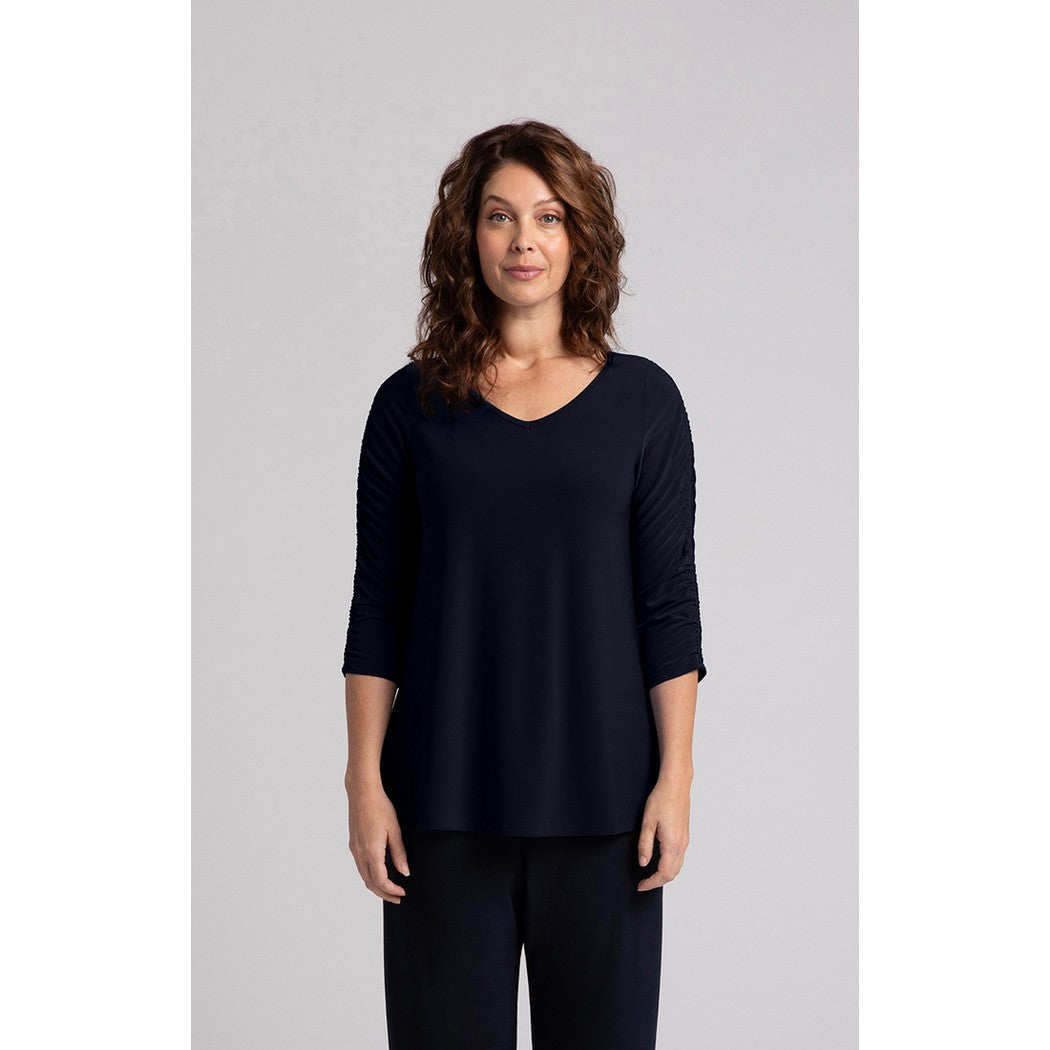 Revelry W/ Ruched Sleeve Top 22314-2