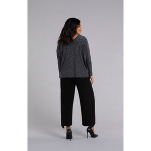 Reversible Cinch Top, Long Sleeve, Embossed 22268EJ-3