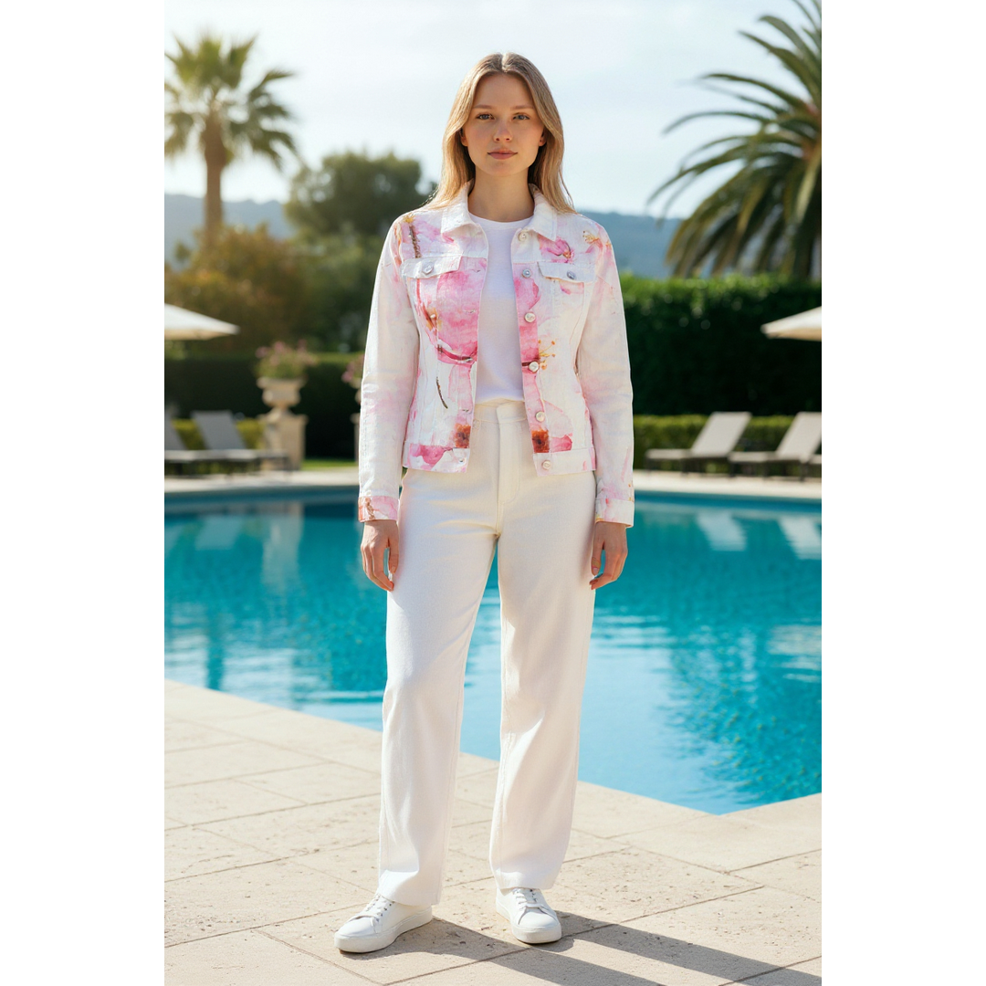 Floral Linen Jacket 26687