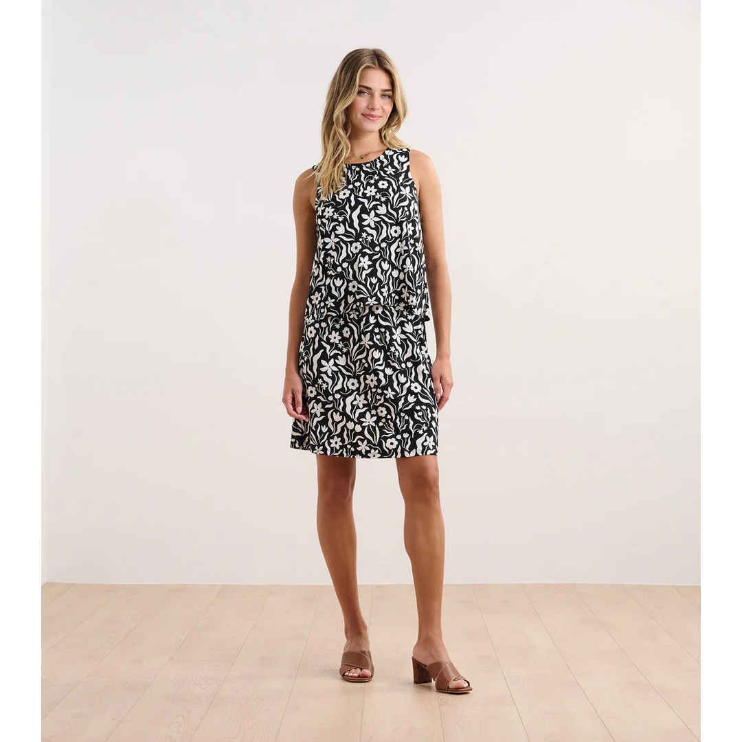 Roberta Dress Wavy Flowers WFL1283